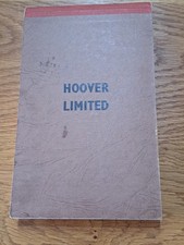 Vintage hoover notepad for sale  UK