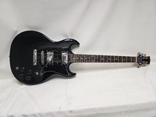 Silvertone black guitar for sale  USA