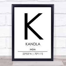 Kandla india coordinates d'occasion  Expédié en Belgium