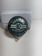 vintage Bartons marrom 10 centavos pasta de sapato lata, St Louis, ótimas cores e gráficos comprar usado vintage Bartons marrom 10 centavos pasta de sapato lata, St Louis, ótimas cores e gráficos comprar usado  Enviando para Brazil