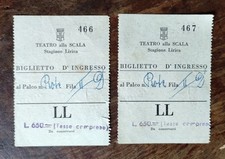 Tickets teatro scala usato  Volpeglino