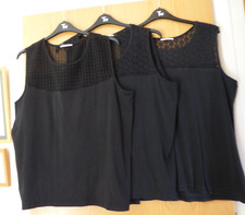 Black cotton sleeveless for sale  BIDEFORD