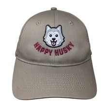 Usado, Boné de beisebol Happy Husky Strapback marrom tamanho único ajustável porta e empresa comprar usado  Enviando para Brazil