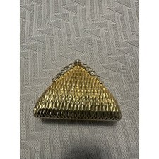 Bolsa de noite vintage Sasha dourada hardside clutch, usado comprar usado Bolsa de noite vintage Sasha dourada hardside clutch, usado comprar usado  Enviando para Brazil