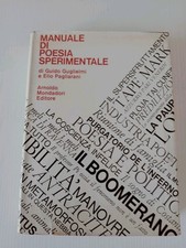 Manuale poesia sperimentale usato  Bologna