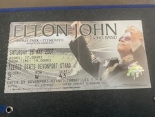 Elton john plymouth for sale  DERBY