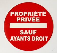 Panneau propriété privée d'occasion  Rougemont