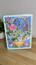 Vtg floral tin for sale  Encinal