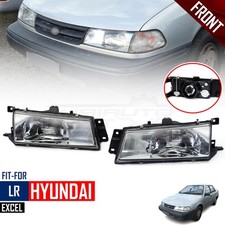 Par de lentes transparentes para Hyundai Excel GLS Sedan 1990-1994 farol dianteiro lâmpada LR comprar usado  Enviando para Brazil