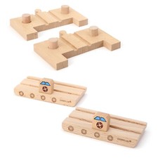 2X Doca de Navio 2X Jangada de Motor (Ferry) para Ferrovia de Madeira serve Thomas, BRIO, ikea comprar usado  Enviando para Brazil