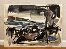 Vintage abstract watercolor for sale  Delmar