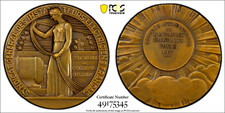 1934 France Paris Electrical Company medalha fosca AE bronze PCGS SP64, usado comprar usado 1934 France Paris Electrical Company medalha fosca AE bronze PCGS SP64, usado comprar usado  Enviando para Brazil
