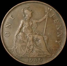 One penny 1930 for sale  LITTLEHAMPTON