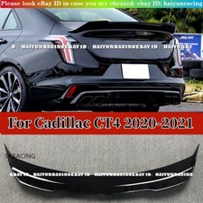 Para Cadillac CT4 2020-2025 Preto Brilhante NOVO Estilo Spoiler Traseiro Aba Asa 1Conjunto comprar usado  Enviando para Brazil