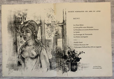 Menu illustré eau d'occasion  Vannes