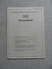 Ddr kfz brief gebraucht kaufen  Neubrandenburg