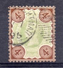GB = CARIMBO POSTAL FERROVIÁRIO - era QV. `CORREIO NOTURNO CONTINENTAL` Duplex. 1887 4d (Au106), usado comprar usado  Enviando para Brazil