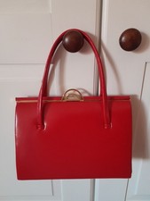 Vintage red handbag. for sale  PRESTON