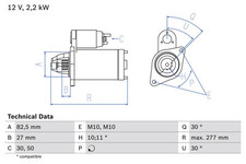 Bosch anlasser starter gebraucht kaufen  Oberlungwitz