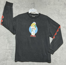 Camisa cruzada enfermeira vintage anos 90 Hook-Ups tamanho XL manga longa skates SK8 skate comprar usado  Enviando para Brazil