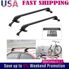 Porta-bagagens universal de alumínio barra transversal rack de teto superior para carro com trava EUA F comprar usado  Enviando para Brazil