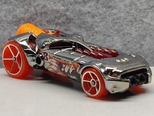 Hot Wheels 2011 Thrill Racers Chrome "RocketFire" Concept Rocket Car - Perfeito estado! comprar usado  Enviando para Brazil