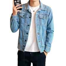 Usado, Jaqueta jeans masculina slim fit quente 2025 moda algodão roupa comprar usado  Enviando para Brazil