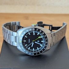  Timex X James Brand Titanium GMT 41mm automático, pulseira de borracha incl, nº 461, excelente estado! comprar usado  Enviando para Brazil