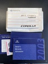 MANUAL DO PROPRIETÁRIO TOYOTA COROLLA 2003. M6 comprar usado  Enviando para Brazil