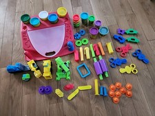 Lote Play-Doh, Guindaste, Empilhadeira, Escavadeira, Carregadeira, Construção, Estojo de Transporte , usado comprar usado  Enviando para Brazil