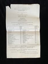 1952 railway handbill for sale  PETERBOROUGH