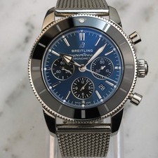 Relógio Breitling Superocean Heritage cronógrafo B01 44 mostrador azul AB0162121C1A1 comprar usado  Enviando para Brazil