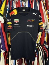 Camisa masculina Red Bull média PUMA Racing Team F1 Formula 1 Race Top 2018, usado comprar usado  Enviando para Brazil