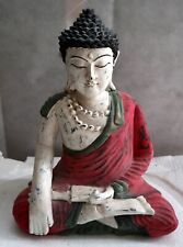 Buddha scultura legno usato  Massa