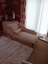 Cream chaise lounge for sale  MANNINGTREE