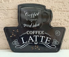 Blechschild coffee latte gebraucht kaufen  Lohmar