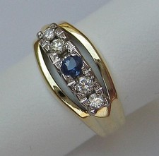 Ring saphir safir gebraucht kaufen  München