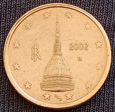 Centesimi 2002 italia. usato  Calvizzano