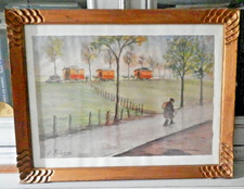 Tableau aquarelle originale d'occasion  Saint-Jean-de-Boiseau