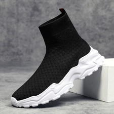 Usado, Tênis de cano alto masculino meia sapatos atléticos respiráveis verão malha deslizante comprar usado  Enviando para Brazil