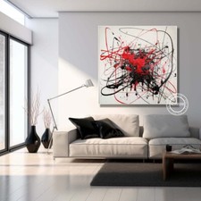 Pinturas abstratas a óleo pintadas à mão em tela cinza quadro de arte de parede decoração para casa comprar usado  Enviando para Brazil