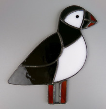 Stained glass puffin for sale  RUISLIP