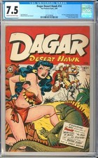 Capa clássica de alta qualidade Dagar Desert Hawk #14 (#1) Fox 1948 CGC 7.5 comprar usado  Enviando para Brazil