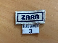 Zara étiquette tissé d'occasion  Craponne