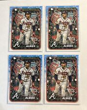 2024 Topps Holiday Ozzie Albies Collar Luz Variación Sp Y Base Lote Atl segunda mano  Embacar hacia Argentina