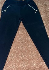 Usado, Calça elástica preta LA12ST tamanho G/XL com detalhe de zíper bolsos frontais comprar usado  Enviando para Brazil