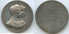 Preußen medaille silberhochze gebraucht kaufen  Spenge