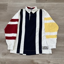Usado, Camisa polo masculina de rugby listra náutica vintage anos 90 Tommy Hilfiger tamanho grande comprar usado  Enviando para Brazil