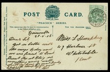 1906 postcard cancelled for sale  SOLIHULL