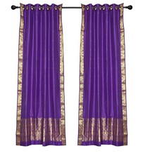 2 Bohemio Violeta Sari Indio Cortinas con Ollados Ventana Paneles Cortinas comprar usado 2 Bohemio Violeta Sari Indio Cortinas con Ollados Ventana Paneles Cortinas comprar usado  Enviando para Brazil